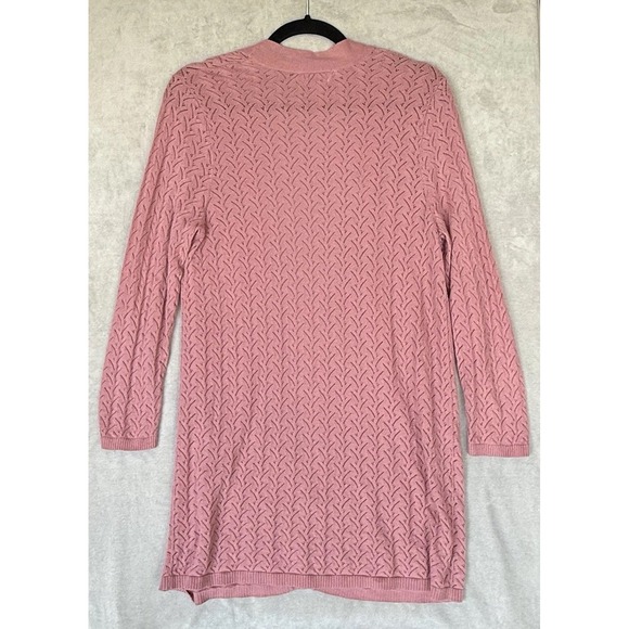 Loft Outlet Cardigan Womens M Pink Boho Feminine Romantic Coquette Clean Girl‎ - Picture 6 of 6